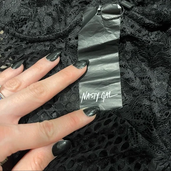 Nasty Gal | Such a Mesh Black Bodysuit in Black - Picture 4 of 10